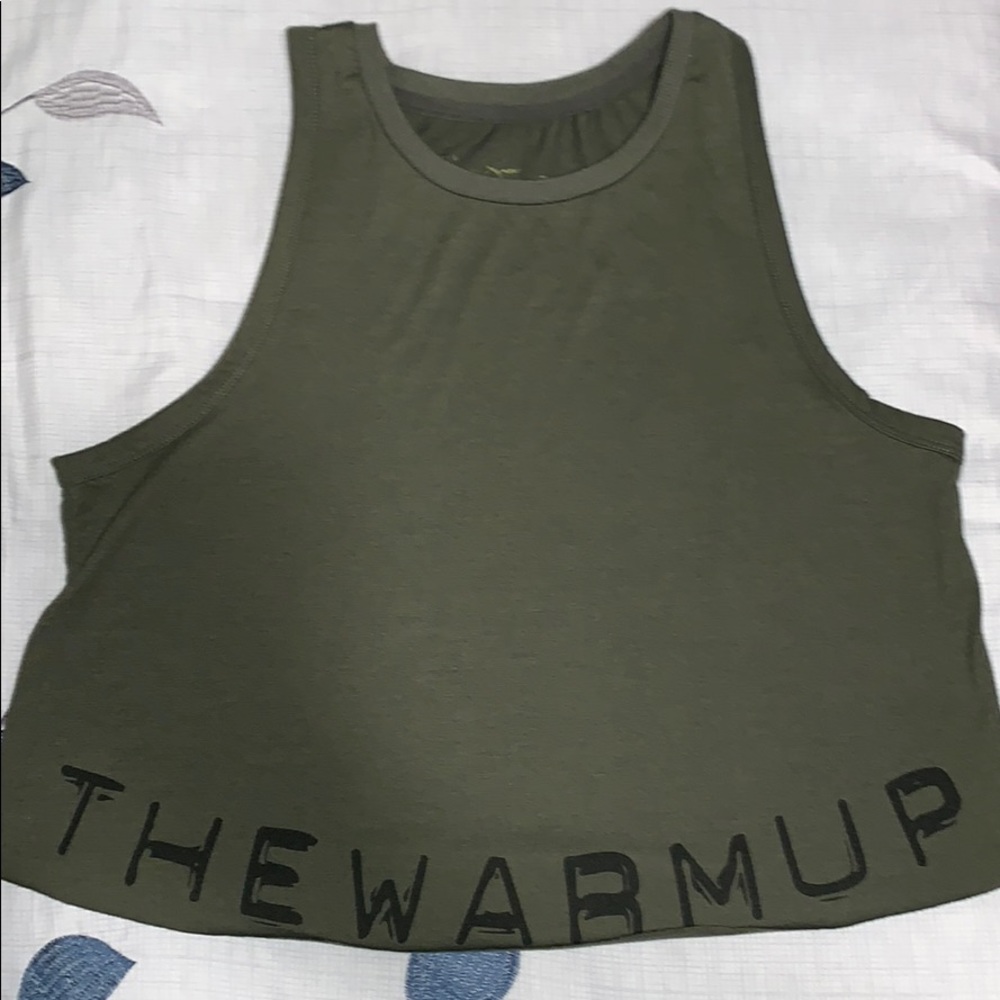 Jessica Simpson The Warm Up Cropped Muscle Top